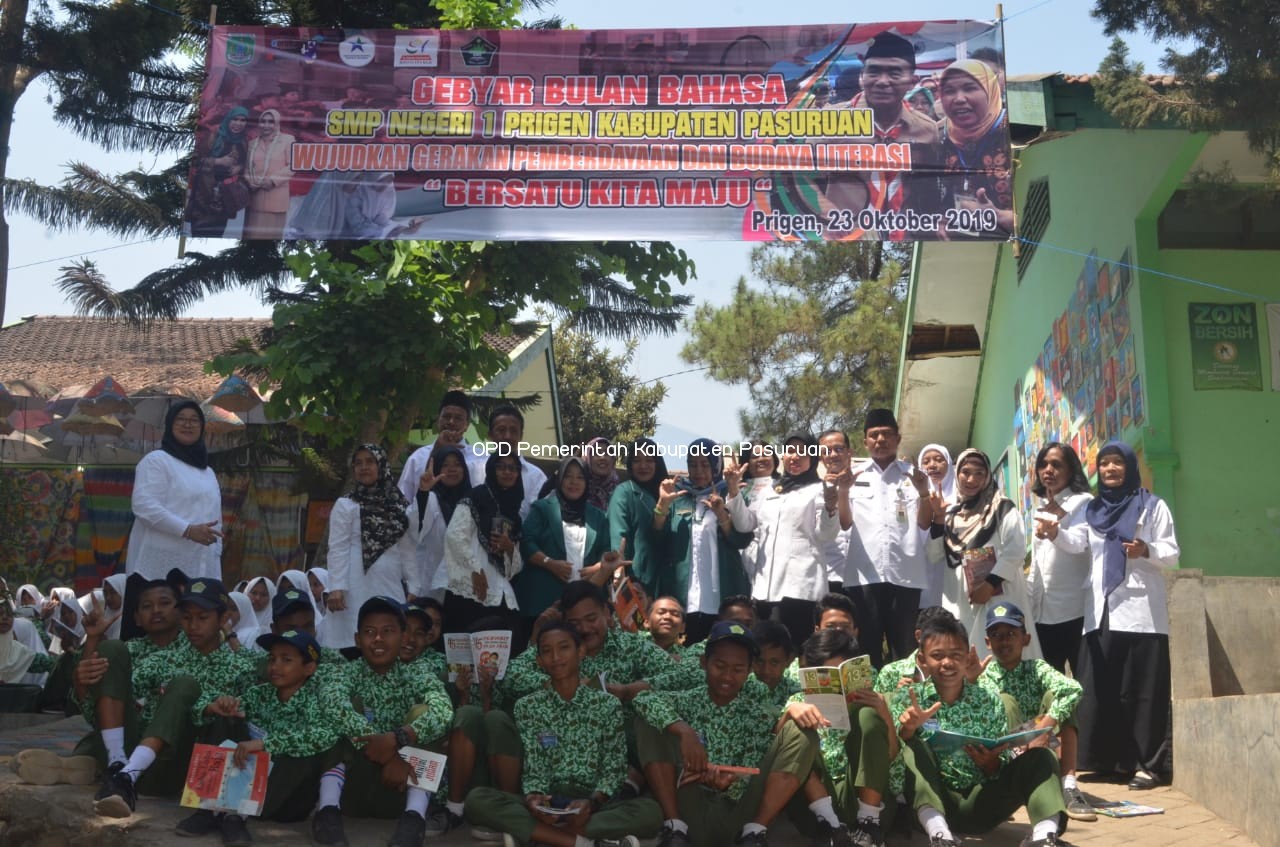 MERIAHNYA GEBYAR BULAN BAHASA  SMPN 1 PRIGEN KABUPATEN PASURUAN